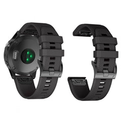 SILIKÓNOVÝ REMIENOK NA GARMIN 26MM FENIX 3 / 5X / 3HR / 5X PLUS / 6X / 6X PRO / 7X DOOP DISCOVERER BLACK