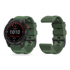 SILIKÓNOVÝ REMIENOK NA GARMIN 22MM FENIX 5 / 6 / 6 PRO / 7 DOOP EXPLORER 22MM ARMY GREEN