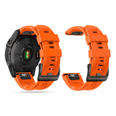 SILIKÓNOVÝ REMIENOK NA GARMIN 26MM FENIX 3 / 5X / 3HR / 5X PLUS / 6X / 6X PRO / 7X DOOP EXPLORER ORANGE