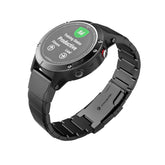 KOVOVÝ REMIENOK NA GARMIN 26MM FENIX 3 / 5X / 3HR / 5X PLUS / 6X / 6X / 7 X PRO DOOP STEELBAND BLACK