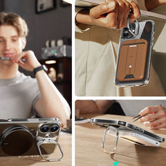 KRYT ESR CLASSIC HYBRID KICKSTAND HALOLOCK MAGSAFE & TEMPERED GLASS IPHONE 16 CLEAR