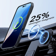 KRYT ESR CLASSIC HYBRID KICKSTAND HALOLOCK MAGSAFE & TEMPERED GLASS IPHONE 16 CLEAR/BLACK