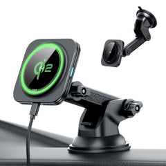 DRŽIAK TELEFÓNU DO AUTA S BEZDRÔTOVÝM NABÍJANÍM ESR HALOLOCK MAGNETIC MAGSAFE DASHBOARD CAR MOUNT WIRELESS CHARGER QI2 15W BLACK