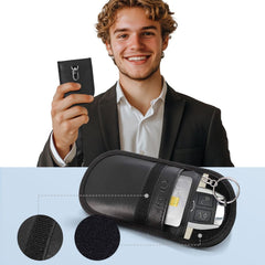 TECH-PROTECT KLR100 POUCH KEYLESS RFID SIGNAL BLOCKER CASE BLACK