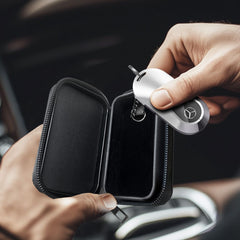 FARADAYA TECH-PROTECT KLR300 POUCH KEYLESS RFID SIGNAL BLOCKER CASE BLACK