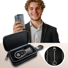 FARADAYA TECH-PROTECT KLR300 POUCH KEYLESS RFID SIGNAL BLOCKER CASE CRAYON GREY