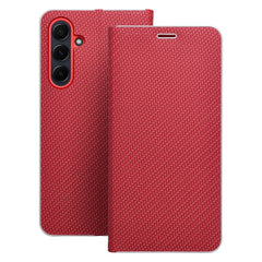 KNIŽKOVÝ KRYT NA SAMSUNG GALAXY A55 5G HEYCASE LUNA WALLET PURE RED