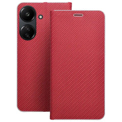 KNIŽKOVÝ KRYT NA XIAOMI REDMI 13C / POCO C65 HEYCASE LUNA WALLET PURE RED