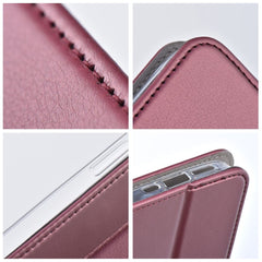 KNIŽKOVÝ KRYT NA OPPO A79 5G HEYCASE WALLET CASE BURGUNDY