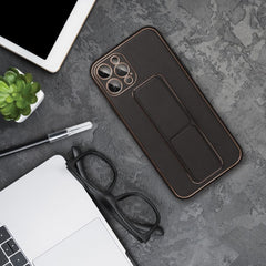 KRYT NA SAMSUNG S24 FE HEYCASE LEATHER STAND BLACK