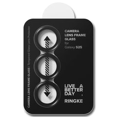 OCHRANNÉ TVRDENÉ SKLO PRE ŠOŠOVKU FOTOAPARÁTU RINGKE CAMERA FRAME PROTECTOR 2-PACK GALAXY S25 BLACK