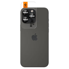 OCHRANNÉ TVRDENÉ SKLO PRE ŠOŠOVKU FOTOAPARÁTU SPIGEN OPTIK PRO L-SERIES GLAS.TR ”EZ FIT” CAMERA PROTECTOR 2-PACK IPHONE 14 PRO / PRO MAX / 15 PRO / PRO MAX / 16 PRO / 16 PRO MAX BLACK