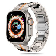 REMIENOK DOOP STAINLESS LINE APPLE WATCH 6 / 7 / 8 / 9 / 10 / SE / ULTRA 1 / 2 (44 / 45 / 46 / 49 MM) TITANIUM/ORANGE