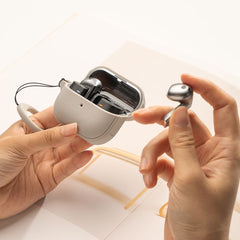 PUZDRO NA SAMSUNG GALAXY BUDS 3 / 3 PRO RINGKE ONYX MAGNETIC MAGSAFE WARM GREY