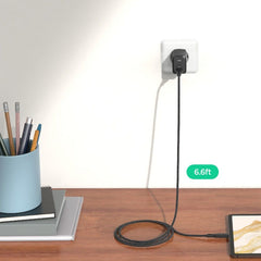 SPIGEN ARCSTATION PRO GAN-651 1-PORT NETWORK CHARGER 65W + TYPE-C CABLE BLACK