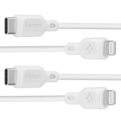 SPIGEN DURASYNC MFI LIGHTING CABLE 2-PACK 100CM WHITE