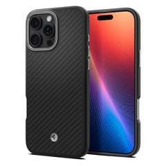 KRYT SPIGEN ENZO ARAMID MAG MAGSAFE IPHONE 16 PRO BLACK/SILVER