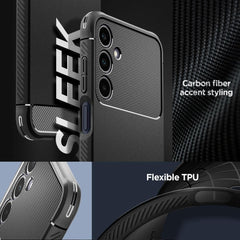 KRYT SPIGEN RUGGED ARMOR GALAXY A25 5G MATTE BLACK