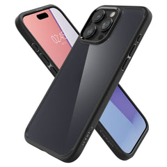 KRYT SPIGEN ULTRA HYBRID IPHONE 15 PRO FROST BLACK