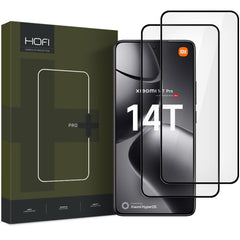 TVRDENÉ SKLO HOFI GLASS PRO+ 2-PACK XIAOMI 14T / 14T PRO BLACK