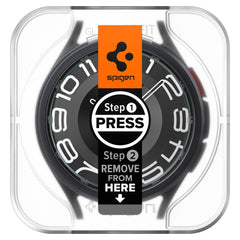 TVRDENÉ SKLO SPIGEN GLAS.TR ”EZ-FIT” 2-PACK GALAXY WATCH 6 CLASSIC (43 MM) CLEAR