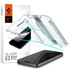 TVRDENÉ SKLO SPIGEN GLAS.TR ”EZ FIT” 2-PACK IPHONE 15 PRO CLEAR