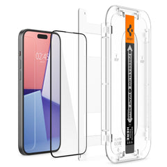 TVRDENÉ SKLO SPIGEN GLAS.TR ”EZ FIT” FC IPHONE 15 PLUS BLACK