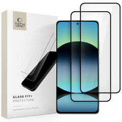 TVRDENÉ SKLO TECH-PROTECT GLASS FIT+ 2-PACK XIAOMI REDMI NOTE 14 4G / 5G BLACK