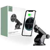 DRŽIAK TELEFÓNU DO AUTA S BEZDRÔTOVÝM NABÍJANÍM TECH-PROTECT A2 MAGNETIC MAGSAFE DASH CAR MOUNT WIRELESS CHARGER 15W BLACK