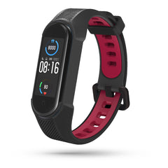 REMIENOK NA XIAOMI MI BAND 5 / 6 / 6 NFC HEYBAND SHIELD BLACK/RED