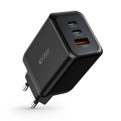 SIEŤOVÁ NABÍJAČKA NA MOBIL A TABLET TECH-PROTECT C65W 3-PORT NETWORK CHARGER PD65W/QC3.0 BLACK
