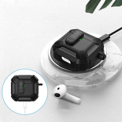 PUZDRO TECH-PROTECT CARBONOX APPLE AIRPODS 4 BLACK