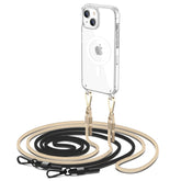 KRYT NA IPHONE 15 MAGSAFE HEYCASE AIR CHAIN BLACK & BEIGE