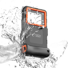 UNIVERZÁLNE VODOTESNÉ PUZDRO TECH-PROTECT IPX8 UNIVERSAL DIVING WATERPROOF CASE BLACK/ORANGE