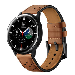 REMIENOK HEYBAND LEATHER SAMSUNG GALAXY WATCH 4 / 5 / 5 PRO / 6 / 7 / FE BROWN