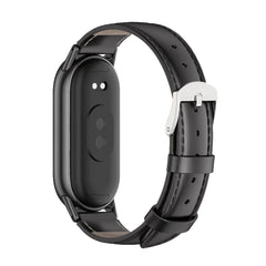 KOŽENÝ REMIENOK NA XIAOMI MI BAND 8 / 9 / NFC HEYBAND LEATHERFIT BLACK