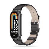 KOŽENÝ REMIENOK NA XIAOMI MI BAND 8 / 9 / NFC HEYBAND LEATHERFIT BLACK
