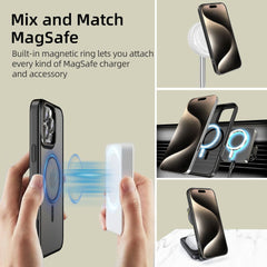 KRYT NA IPHONE 16 PRO MAX TECH-PROTECT MAGEDGE MAGSAFE MATTE BLACK/GUNMETAL