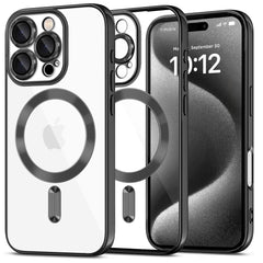 KRYT NA IPHONE 16 PRO TECH-PROTECT MAGFLEX MAGSAFE SHINY BLACK