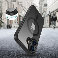 KRYT NA IPHONE 16 TECH-PROTECT MAGMAT MAGSAFE BLACK/CLEAR