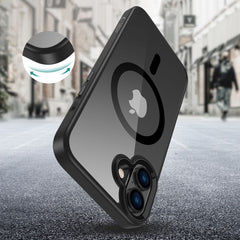 KRYT NA IPHONE 16 PLUS TECH-PROTECT MAGMAT MAGSAFE BLACK/CLEAR