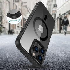 KRYT NA IPHONE 16 PRO MAX TECH-PROTECT MAGMAT MAGSAFE BLACK/CLEAR