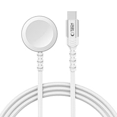 TECH-PROTECT MC01 ULTRABOOST MAGNETIC CHARGER TYPE-C CABLE 120CM APPLE WATCH WHITE