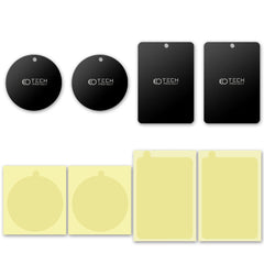MAGNETICKÉ DOŠTIČKY TECH-PROTECT METALPLATE MAGNETIC CAR MOUNT 4-PACK BLACK