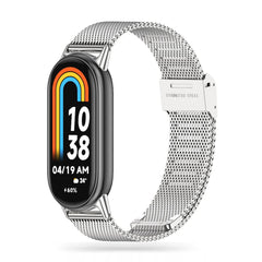 REMIENOK NA XIAOMI MI BAND 8 / 9 / NFC DOOP MILANESE LOOP SILVER
