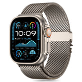 REMIENOK TECH-PROTECT MILANO APPLE WATCH 6 / 7 / 8 / 9 / 10 / SE / ULTRA 1 / 2 (44 / 45 / 46 / 49 MM) TITANIUM