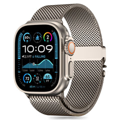 REMIENOK TECH-PROTECT MILANO APPLE WATCH 6 / 7 / 8 / 9 / 10 / SE / ULTRA 1 / 2 (44 / 45 / 46 / 49 MM) TITANIUM