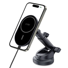 DRŽIAK TELEFÓNU DO AUTA S BEZDRÔTOVÝM NABÍJANÍM TECH-PROTECT MM15W-V6 MAGNETIC MAGSAFE DASHBOARD & VENT CAR MOUNT WIRELESS CHARGER 15W BLACK/BLACK