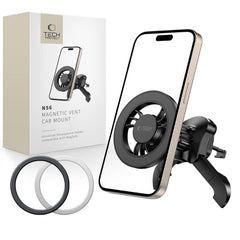 DRŽIAK TELEFÓNU DO AUTA TECH-PROTECT N56 MAGNETIC MAGSAFE STABLE VENT CAR MOUNT BLACK