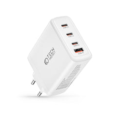 SIEŤOVÁ NABÍJAČKA NA MOBIL A TABLET TECH-PROTECT NC100W-GAN 4-PORT NETWORK CHARGER PD100W/QC3.0 WHITE
